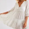 magasins pour Banana Moon Robe De Plage Courte écru Natali Jayany 16