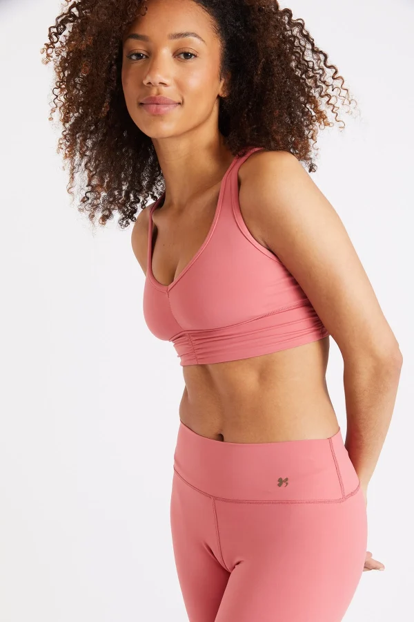 Banana Moon Brassière De Sport Rose Flow Wellness 1